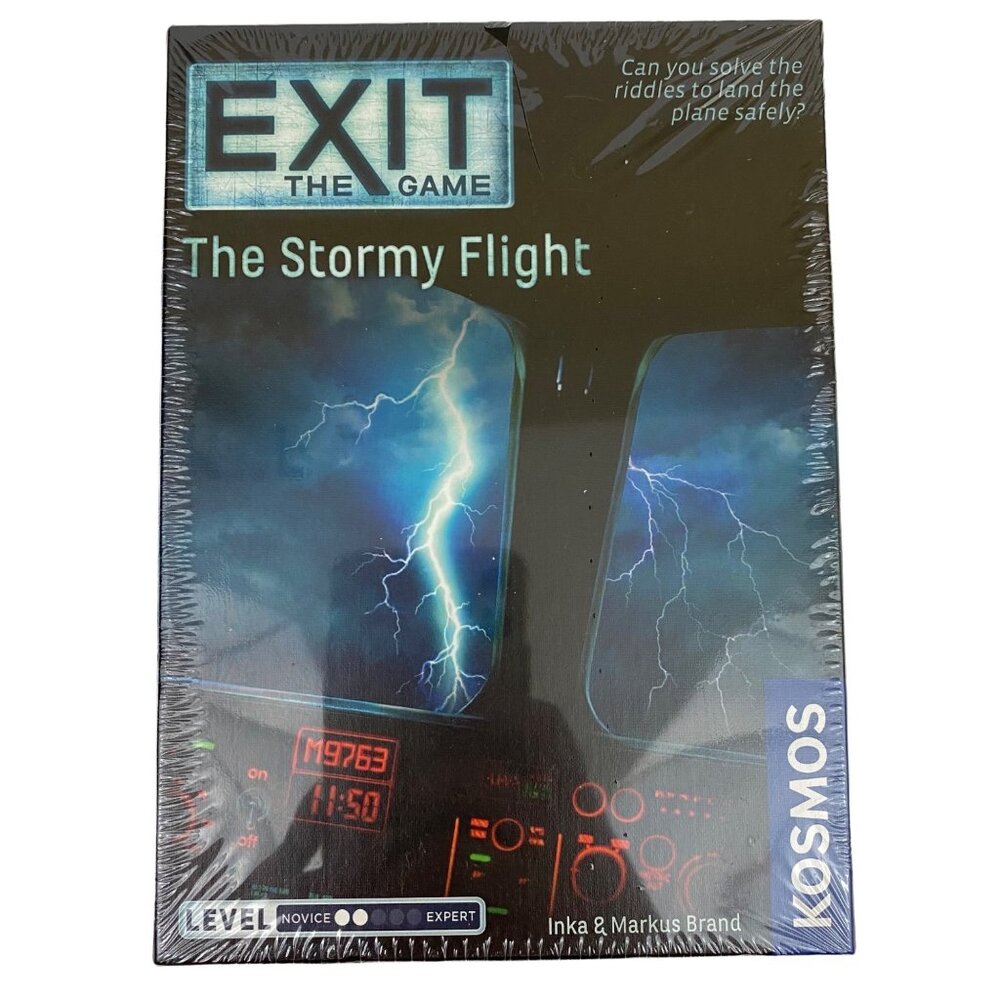 Exit the Game The Stormy Flight Escape Room at Home Game 1-4 Players Ages 10+